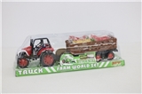 OBL755913 - Agricultural vehicles with four animals and grass