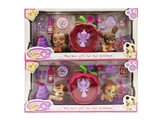 OBL756212 - 2 Q version of the mini dog house with light bag button cells with apple