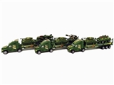 OBL756975 - 滑行军事拖栏带3款军事车