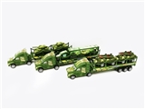 OBL756977 - 滑行军事拖栏带3款军事车