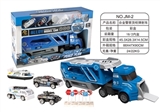 OBL760775 - 合金警察货柜弹射车