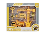 OBL762892 - DIY disassembling dump trucks inertia simulation truck cranes suit