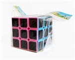 OBL764343 - Carbon fiber solid color third-order rubik’s cube 5.6 cm