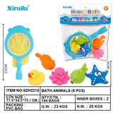 OBL764518 - 环保哨子动物五只装配捕鱼网