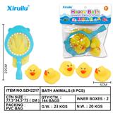 OBL764520 - 环保哨子鸭子五只装配捕鱼网