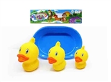 OBL764742 - 大中小大头鸭配浴盆（8CM/7CM/6CM)