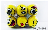 OBL767681 - The ball 10 cmpu yellow smiley face expression