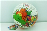 OBL767708 - 9 inches world map color printing ball