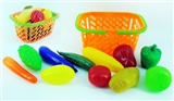 OBL767958 - 11 PCS basket with fruits and vegetables