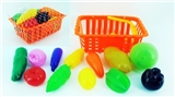 OBL767976 - 12 PCS basket with fruits and vegetables