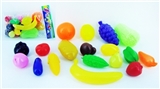 OBL768003 - Fruits and vegetables 18 PCS