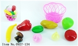 OBL768031 - Fruits and vegetables, 9 PCS