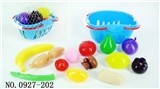 OBL768121 - 13 PCS small basket with fruits and vegetables