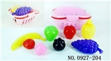 OBL768123 - 8 PCS small basket with fruits