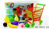 OBL768289 - Shopping cart with fruit 5 small box 13 PCS