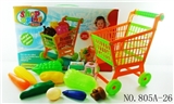 OBL768291 - Shopping cart with vegetables five small box 14 PCS