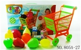 OBL768292 - Shopping cart with fruit 5 small box 13 PCS
