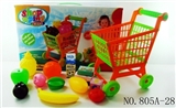 OBL768293 - Shopping cart with fruit 5 small box 14 PCS
