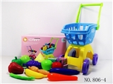 OBL768297 - Shopping cart with fruits and vegetables May 17 PCS small box