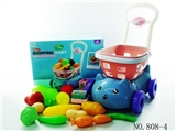 OBL768305 - Shopping cart with fruits and vegetables five small box 18 PCS