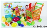 OBL768319 - Shopping cart with fruits and vegetables, 12 PCS