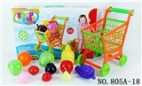 OBL768327 - Shopping cart with fruit 11 PCS