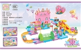 OBL769347 - 公主大城堡电动火车轨道积木感应灯光音乐