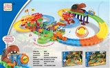 OBL769360 - 恐龙世界感应灯光音乐智力电动火车轨道积木