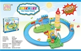 OBL769391 - 小城堡感应灯光音乐电动火车轨道积木