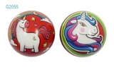 OBL770727 - 6.3 CM unicorn PU ball 2 pack