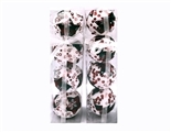 OBL770869 - 4 only 1 box of 6.8 CM wide shallow red bubble Christmas ball