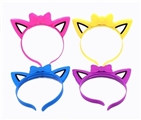 OBL770993 - 带电闪光塑料猫耳朵头饰
