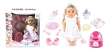 OBL771530 - BABY BORN SISTER 18寸娃娃喝水尿尿12声IC带马桶尿布液体奶瓶，喝水奶瓶，餐盘套，鞋子，奶嘴，手绳