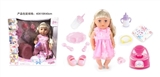 OBL771531 - BABY BORN SISTER 18寸娃娃喝水尿尿12声IC带马桶尿布液体奶瓶，喝水奶瓶，餐盘套，鞋子，奶嘴，手绳