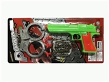 OBL772666 - Green May 4th pistol with handcuffs badge