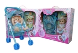 OBL772696 - 13 "singing doll with hardcore stroller (three color, orange)