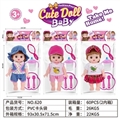 OBL773151 - 10 inch doll (with milk bottle tableware comb)