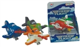 OBL773932 - 汽车总动员飞机款系列4款混装(搪塑软胶+塑料飞机底和车轮+回力功能)     1PCS/盒