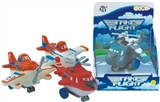 OBL773937 - 汽车总动员飞机款系列4款混装(搪塑软胶+塑料飞机底和车轮+回力功能)     1PCS/盒