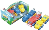 OBL773989 - Cartoon truck 6 conventional 1 map (54 * 39) (soft rubber lining style plastic slide wheel function)