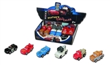 OBL774011 - Cars six conventional (soft rubber lining plastic slide wheel function) 12 PCS/carton