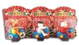 OBL774079 - Christmas series chain on bike three conventional lining plastic (ABS material subject mini-cameras 