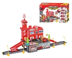 OBL774259 - 城市系列4只塑料消防车1只消防飞机滑行30PCS