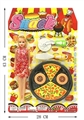 OBL774403 - Barbie with pizza