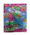 OBL775061 - Dinosaur self-priming inertia flash bubble gun (with two bottles of water)