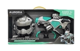 OBL775241 - Painted light voice projection space gun with handcuffs with a mask