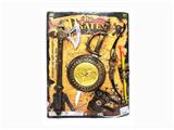OBL805246 - Bow and arrow wristbands pirates bronze sword axe shield