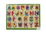 OBL806382 - Puzzle hand grasping the wooden capital letters