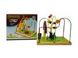 OBL806475 - Wooden round bead shelf