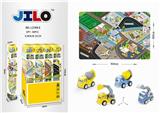 OBL806697 - 迷你合金回力卡通爬行毯套装B款（工程系列）12只/展示盒